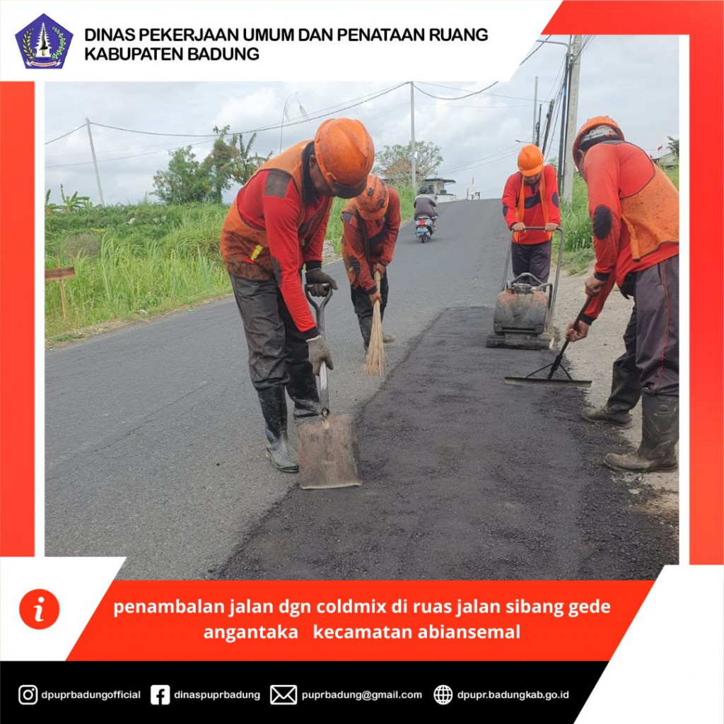 penambalan jalan dgn coldmix di ruas jalan